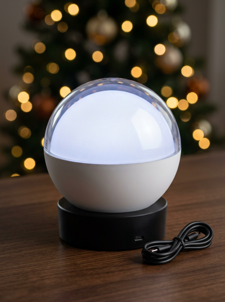 The Memory Globe - Glass dome photo and video player